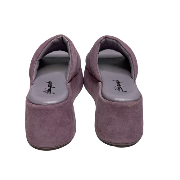 NWOT Free People Almost Paradise Purple Suede Platform Sandals 38 - Picture 11 of 14